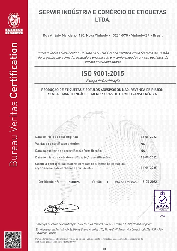 CERTIFICAÇÃO ISO 9001