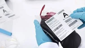 Etiqueta para bolsa de sangue